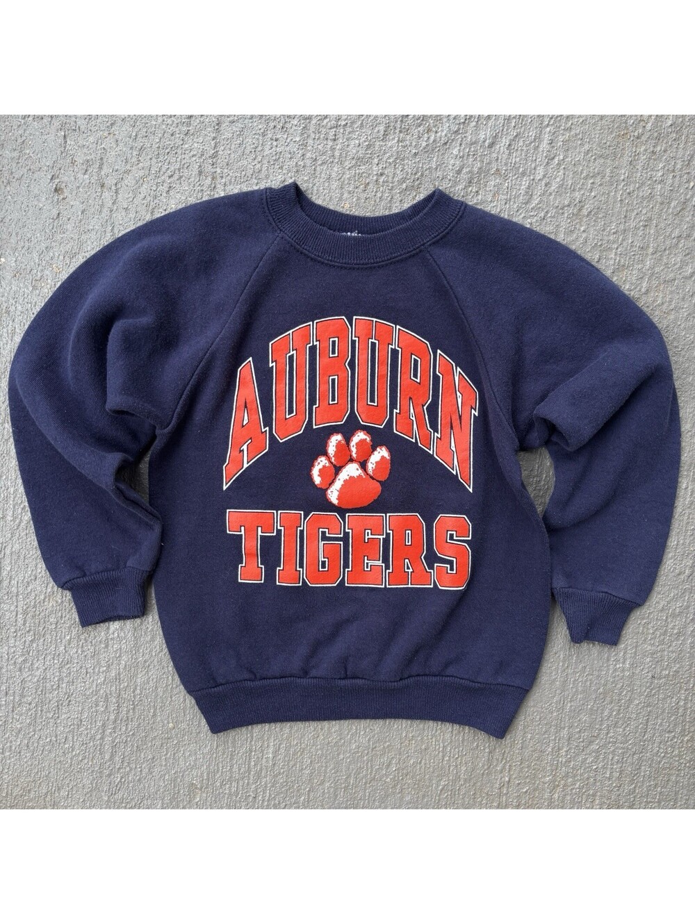 Vintage 90s Auburn University Tigers Crewneck Sweatshirt KIDS 5T- 6Y